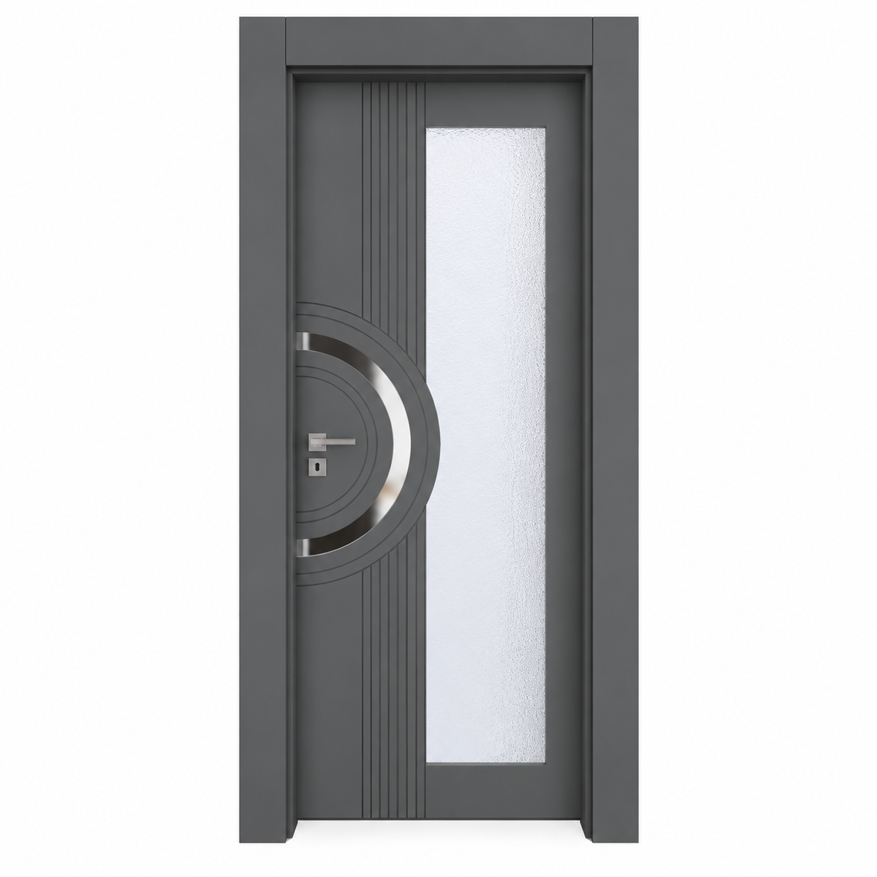 BY-6003V Porte intérieure Laqué Vitrée